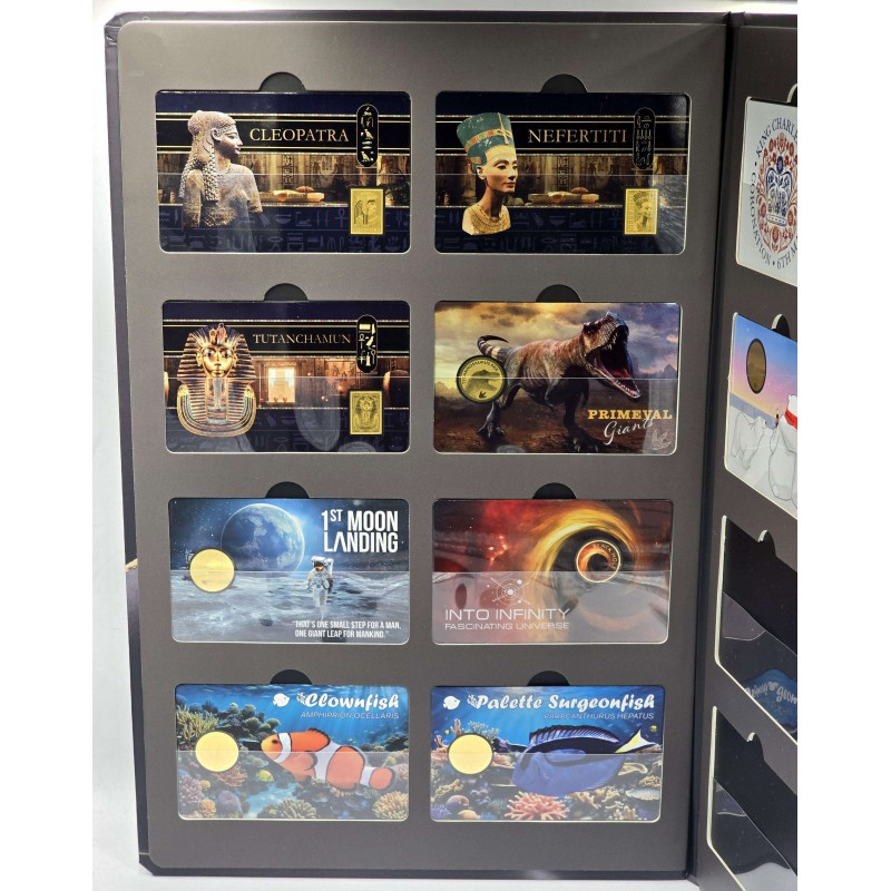 Coin Card Album for 1/1000 Oz Gold Coins in Cards GOLD AND SILVER BULLION