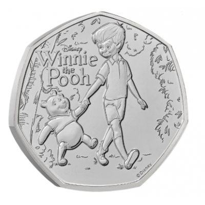 Winnie the Pooh Loyalty 2026 UK 50p BU Coin in Blister