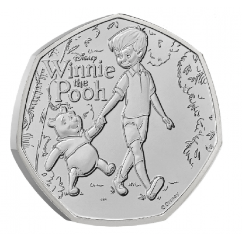 Winnie the Pooh Loyalty 2026 UK 50p BU Coin in Blister WORLD COINS