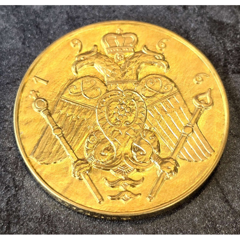 CYPRUS 1966 (1975) GOLD 5 POUNDS MAKARIOS NUMBERED RARE COIN WORLD COINS