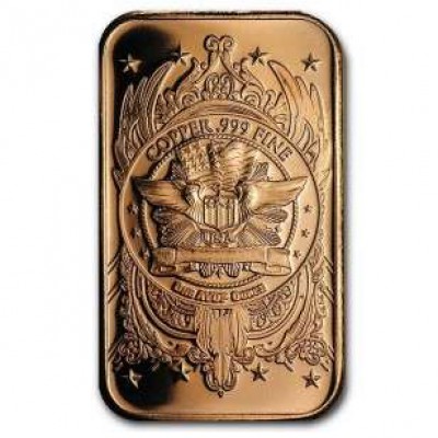 1 oz Indian Head 999 Fine Copper Bar