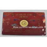 YEAR OF THE HORSE 1/1000 Oz .999 Gold in Coin card 2026 GOLD AND SILVER BULLION