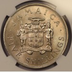 JAMAICA 5 SHILLINGS COIN 1966 GAMES NGC MS66 WORLD COINS