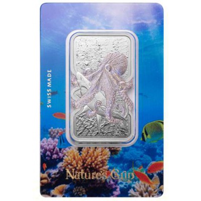 Niue 2025 1oz Giant Pacific Octopus .9999 Silver Bar PAMP