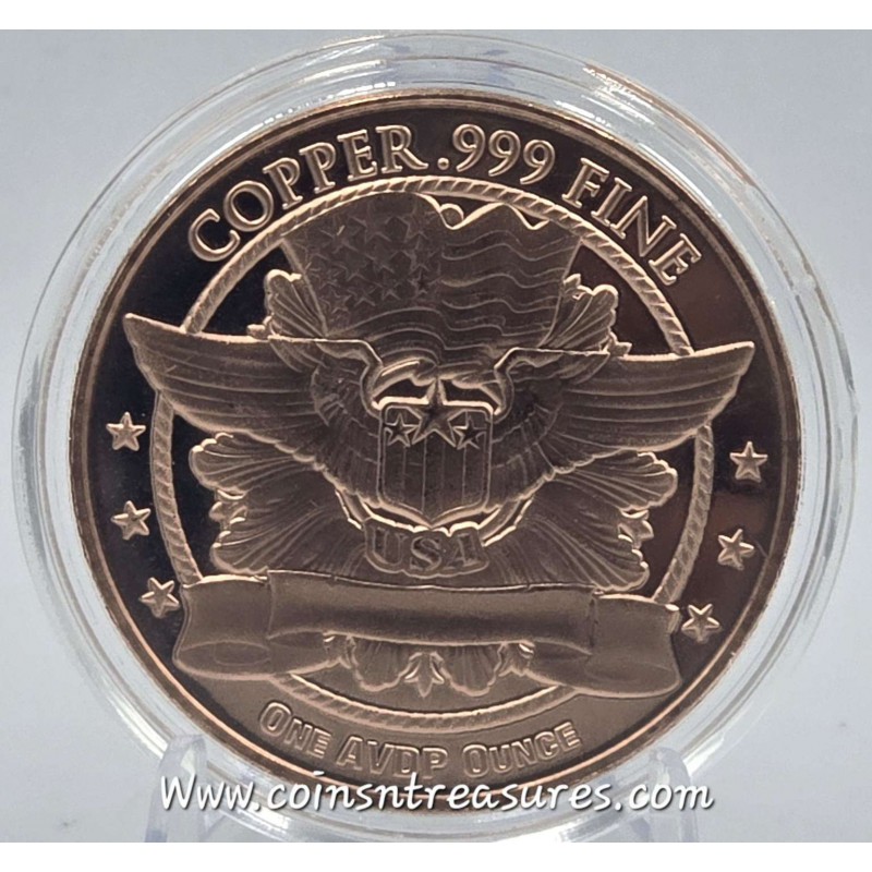 1 oz 999 Mercury Dime Fine Copper Round coin GOLD AND SILVER BULLION