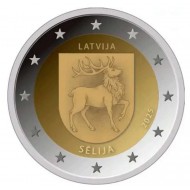 Latvia 2025 Selija commemorative 2 euro coin BU in capsule