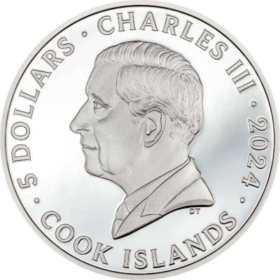 KILLERS Iron Maiden 1 Oz Silver Coin 5$ Cook Islands 2024