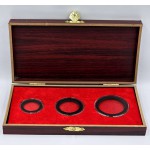 Coin Wooden case with capsules for Makarios silver Set ACCESSORIES & SUPPLIES