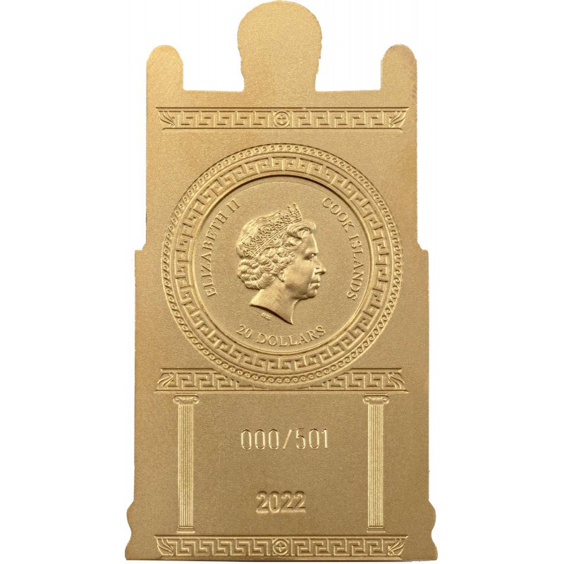 Cook Islands 2022 ZEUS FATHER OF THE GODS 3 Oz Silver Coin GOLD AND SILVER BULLION