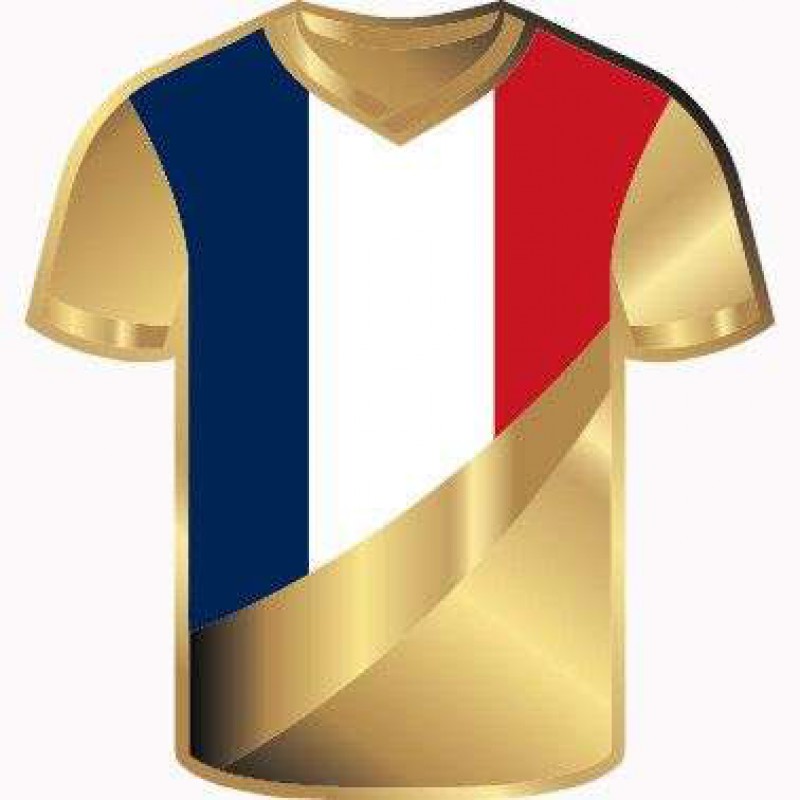 France Golden Football Jersey 1/1000 Oz Gold Coin GOLD AND SILVER BULLION