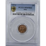 Italy Centesimo coin 1916 R MS65 RD PCGS Top Pop WORLD COINS