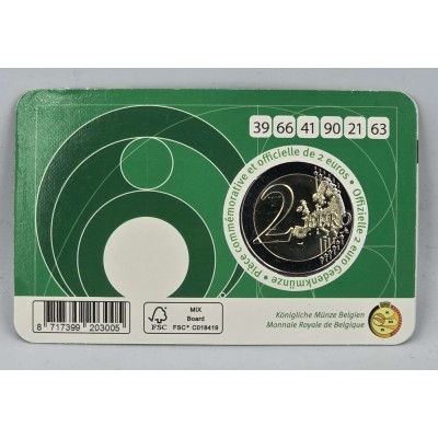 Belgium 2 Euro 2025 National lottery BU in Coin Card