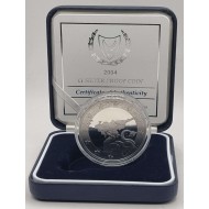 CYPRUS 2004 SILVER PROOF 1 POUND TRITONAS ACCESSION OF CYPRUS TO THE EU BOX + COA