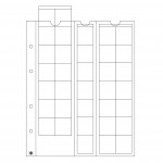 Optima 5 coin sheets, for 35 coins up to 27 mm Ø, clear ACCESSORIES & SUPPLIES