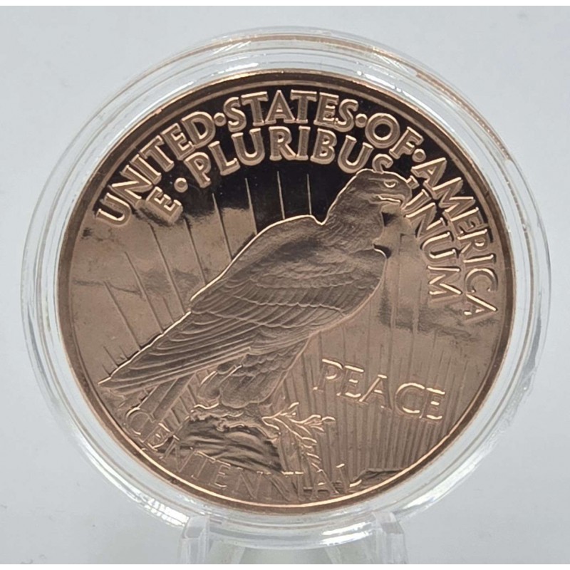 1 oz 999 Peace Dollar 1921 Fine Copper Round coin GOLD AND SILVER BULLION