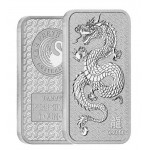 Australia Perth Mint Lunar Dragon Silver Bar 1 oz .9999 Fine GOLD AND SILVER BULLION