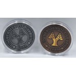 UNIVERCITY OF CYPRUS 2 X LARGE COLLECTABLE MEDAL COINS ANTIQUES & OTHER COLLECTIBLES