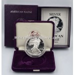 USA 1990 American Eagle Liberty 1 Oz Silver Dollar Proof coin WORLD COINS