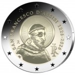 Italy 2 Euro coin St. Francis of Assisi 2026 REVERSE Proof BE WORLD COINS