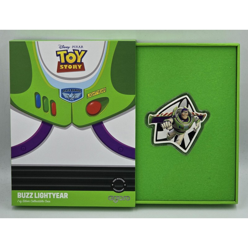 Disney Pixar 2025 Toy Story Buzz 1 oz Silver Proof coin GOLD AND SILVER BULLION