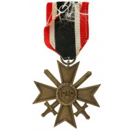 Germany Third Reich 1939 WWII military Battle merit cross medal second class With Ribbon