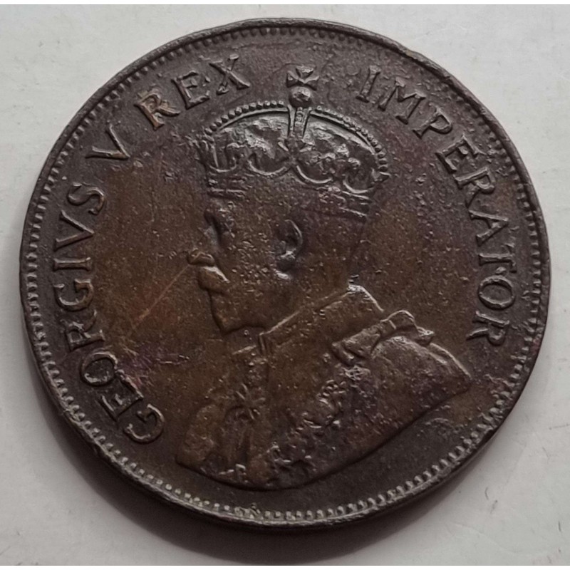 CYPRUS 1 PIASTRE 1931 COIN OF KGV RARE KEY DATE VF WORLD COINS