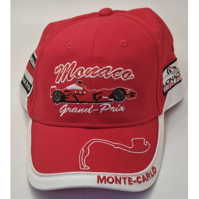 Monaco Grand Prix Hat Cap Red F1 Fans Team Junior World Champion