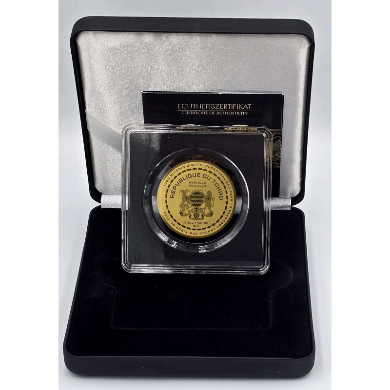 Bitcoin bullion 1/200 Oz .999 Gold Coin 2025 Chad 5000 Francs GOLD AND SILVER BULLION