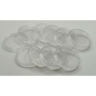 Generic round Coin capsules for coins Ø 30 mm - Pack of 10
