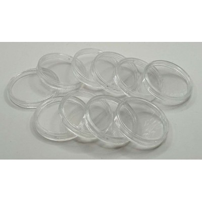 Generic round Coin capsules for coins Ø 30 mm - Pack of 10