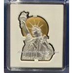 Statue Of Liberty Gold Plated 2026 Proof coin Samoa WORLD COINS