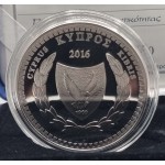 CYPRUS 2016 SILVER PROOF 5 EURO COIN POETS SERIES LIPERTIS WORLD COINS