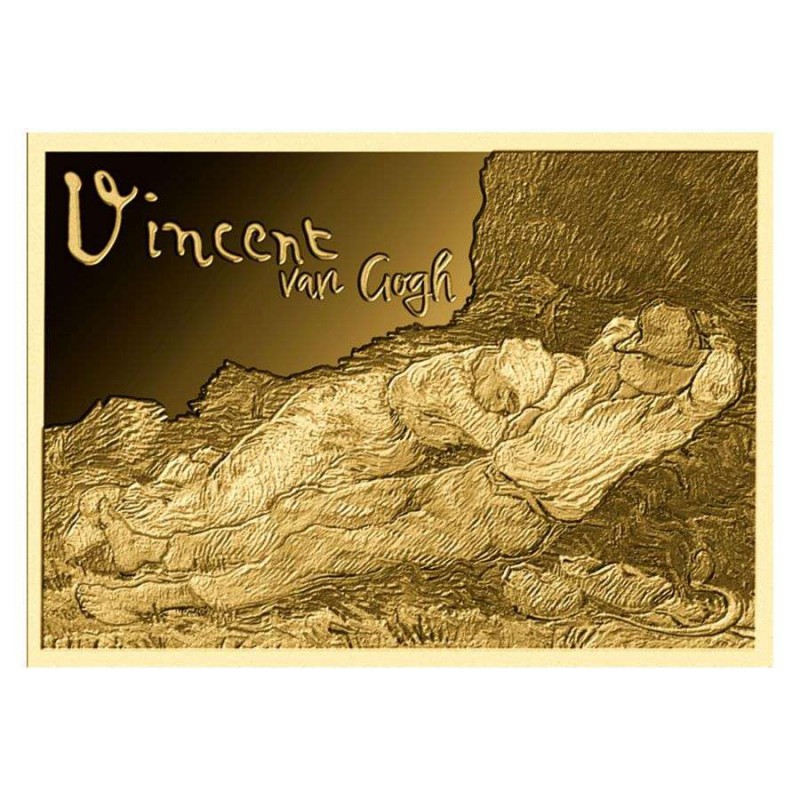 Van Gogh The Siesta 1/1000 Oz Gold .999 Coin GOLD AND SILVER BULLION