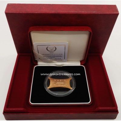 CYPRUS 2000 PROOF 100 POUNDS GOLD TALENT MILLENIUM
