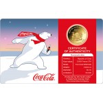 COCA COLA POLAR BEAR 1/1000 Oz Gold Coin 3000 Francs Chad 2023 GOLD AND SILVER BULLION