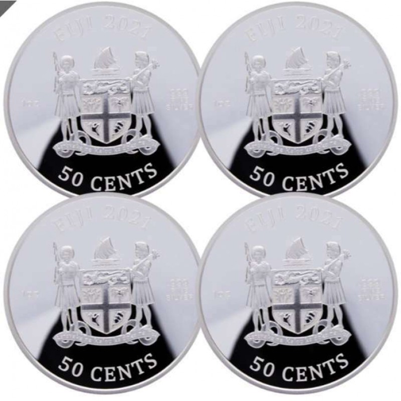 FIJI 2021 SILVER 1 OZ 999 4 PROOF COLOURED COINS STREET FIGHTER II 30TH ANNIVERSARY BU IN CAPSULES GOLD AND SILVER BULLION