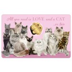 LOVE CATS 1/1000 Oz Gold .999 Coin 3000 Francs Chad 2023 GOLD AND SILVER BULLION