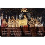 Botticelli Paintings Spring 1/1000 Oz Gold Coin 3000 Francs Chad 2024 GOLD AND SILVER BULLION