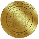 STAR OF DAVID 1/1000 Gold Coin 12$ Liberia 2026 GOLD AND SILVER BULLION
