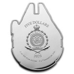 Niue 2 oz Silver 2023 Star Wars Millennium Falcon Coin GOLD AND SILVER BULLION
