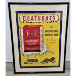 Cyprus Vintage Card Board Litho AD Sign Death rats Poison 1950 's ANTIQUES & OTHER COLLECTIBLES