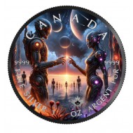 ASTRONAUTS II 2024 1 Oz Silver Coin 5 Dollars Canada
