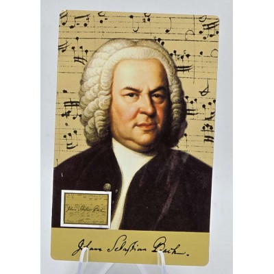 Bach Classical Composer 1/1000 Oz Gold Coin card