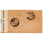 CYPRUS POSTAL HISTORY - KGVI 1940 CENSORED PASSED OPEN BY CENSOR 4 & ALEXANDRIA CENSOR 77 COVER CYPRUS TO EGYPT CYPRUS STAMPS