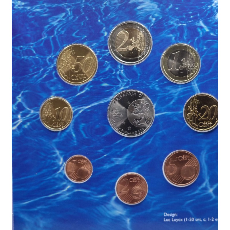 FINLAND 2004 YEAR COIN SET IN BLISTER RAHASARJA I WORLD COINS