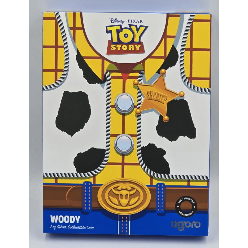 Disney Pixar 2025 Toy Story Woody 1 oz Silver Proof coin GOLD AND SILVER BULLION