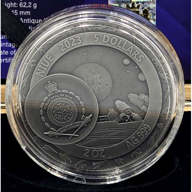 SUPERMAN 2 Oz Silver Coin 5$ DC Comics Niue 2023 GOLD AND SILVER BULLION