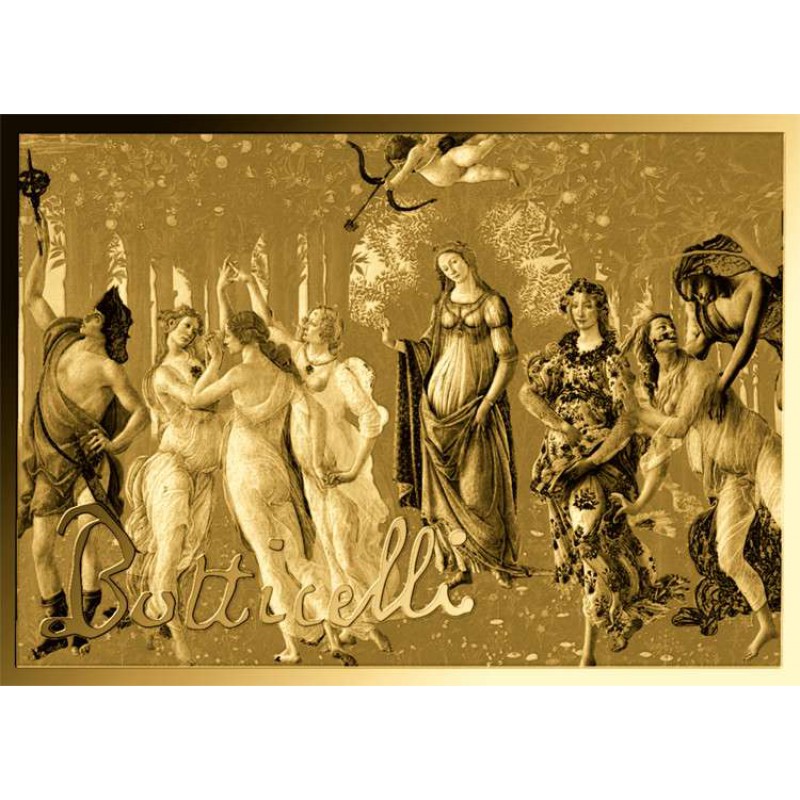 Botticelli Paintings Spring 1/1000 Oz Gold Coin 3000 Francs Chad 2024 GOLD AND SILVER BULLION