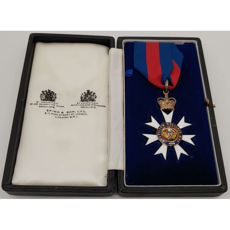 GREAT BRITAIN British Medal: Order of St Michael & St George Companion silver & enamel cased ANTIQUES & OTHER COLLECTIBLES