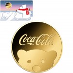 COCA COLA POLAR BEAR 1/1000 Oz Gold Coin 3000 Francs Chad 2023 GOLD AND SILVER BULLION